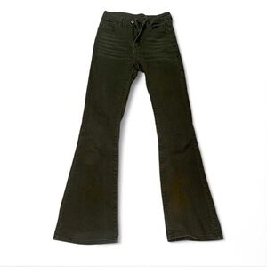 Women's Army Green Bootcut Jeans